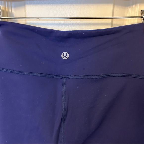 Lululemon work out pants. Reversible. Blue on one side, purple on the other. - Picture 2 of 7